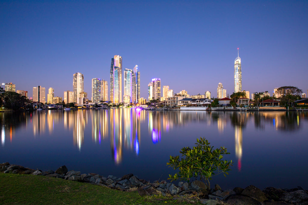 Sunset City Reflection