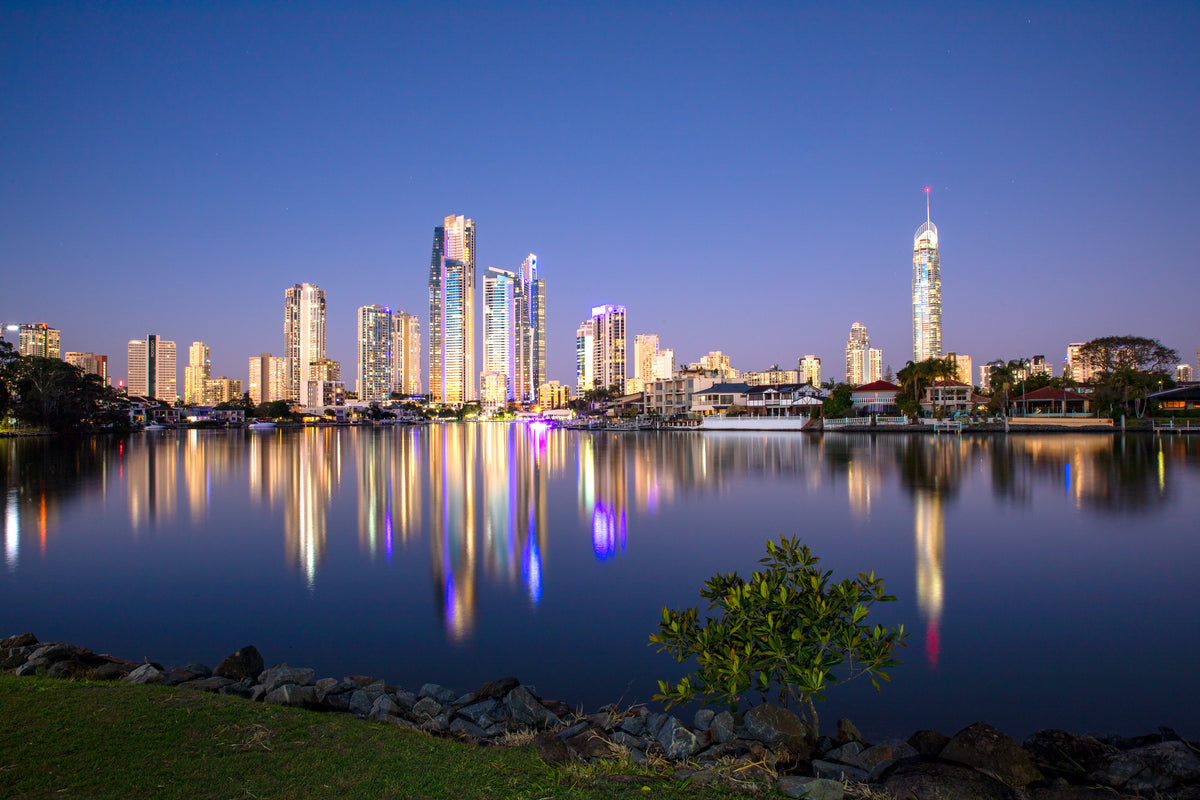 Sunset City Reflection